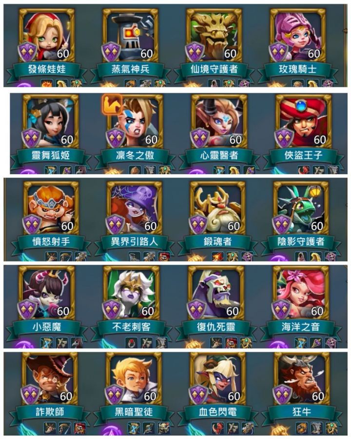 王國紀元 Lords Mobile 帳號 60等 賣6 3億多課金英雄 8591寶物交易網