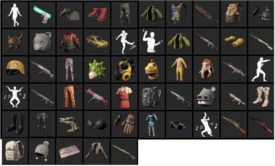 絕地求生pubg道具 退坑售黃金m4 Shroud槍 衣服chocotaco M762 多槍皮膚 8591寶物交易網