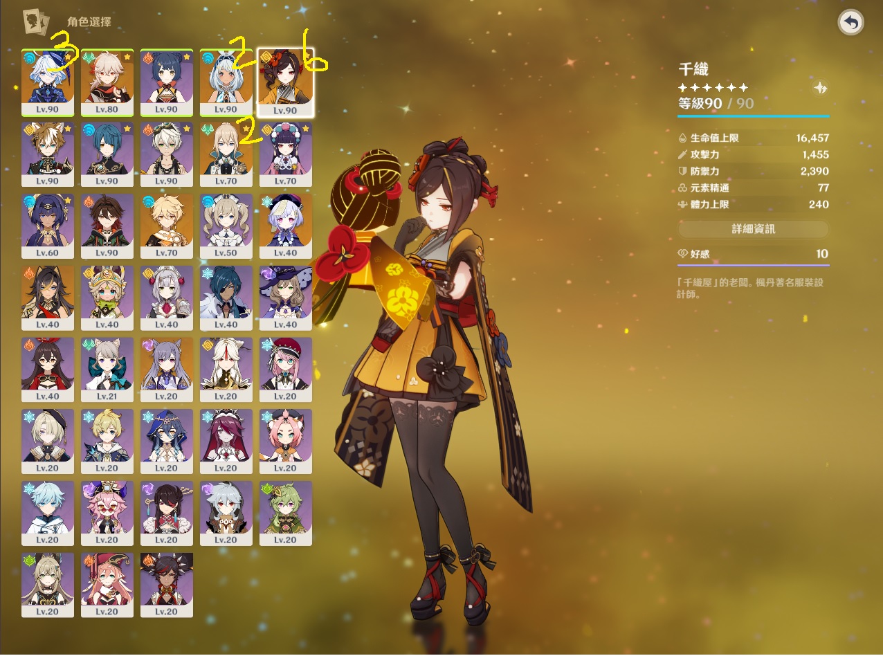 【56等、男】滿命千織 水神 瑪拉妮-原神 Genshin Impact